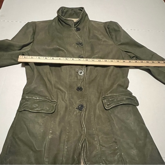 Jakett New York Leather jacket olive green - Picture 9 of 13
